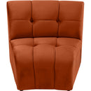  Manufacturer Color_Cognac -- Limitless Cognac Velvet Upholstered Modular Chair IMAGE 5