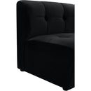  Manufacturer Color_Black -- Limitless Black Velvet Upholstered Modular Chair IMAGE 10