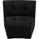  Manufacturer Color_Black -- Limitless Black Velvet Upholstered Modular Chair IMAGE 5