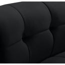  Manufacturer Color_Black -- Limitless Black Velvet Upholstered Modular Chair IMAGE 6