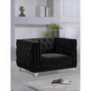  Manufacturer Color_Black -- Meridian Michelle Stationary Fabric Chair IMAGE 2