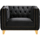  Manufacturer Color_Black -- Meridian Michelle Stationary Fabric Chair IMAGE 3