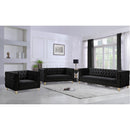  Manufacturer Color_Black -- Meridian Michelle Stationary Fabric Chair IMAGE 8