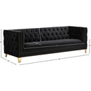 Meridian Michelle Black Velvet Sofa IMAGE 10