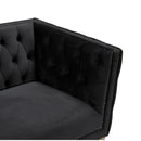  Manufacturer Color_Black -- Meridian Michelle Stationary Fabric Sofa IMAGE 6