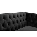  Manufacturer Color_Black -- Meridian Michelle Stationary Fabric Sofa IMAGE 7