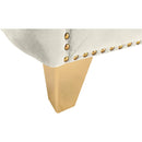  Manufacturer Color_Cream -- Michelle 90" Cream Velvet Upholstered Sofa IMAGE 5