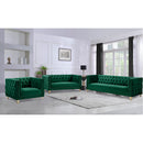  Manufacturer Color_Green -- Michelle Green Velvet Upholstered Chair IMAGE 8