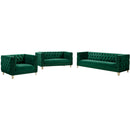  Manufacturer Color_Green -- Michelle Green Velvet Upholstered Chair IMAGE 9