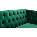  Manufacturer Color_Green -- Michelle 90" Green Velvet Upholstered Sofa IMAGE 7