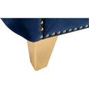  Manufacturer Color_Navy -- Michelle 66" Navy Velvet Upholstered Loveseat IMAGE 5