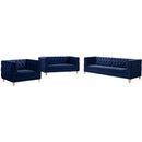  Manufacturer Color_Navy -- Michelle Navy Velvet Upholstered Chair IMAGE 9