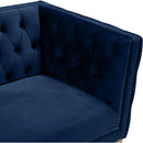  Manufacturer Color_Navy -- Michelle 90" Navy Velvet Upholstered Sofa IMAGE 6