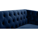  Manufacturer Color_Navy -- Michelle 90" Navy Velvet Upholstered Sofa IMAGE 7