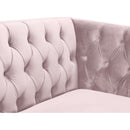  Manufacturer Color_Pink -- Michelle Pink Velvet Upholstered Chair IMAGE 7