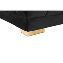  Manufacturer Color_Black -- Meridian Gwen Fabric 3 pc Sectional IMAGE 10