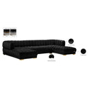  Manufacturer Color_Black -- Meridian Gwen Fabric 3 pc Sectional IMAGE 17