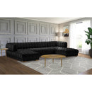  Manufacturer Color_Black -- Meridian Gwen Fabric 3 pc Sectional IMAGE 3