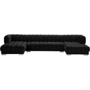  Manufacturer Color_Black -- Meridian Gwen Fabric 3 pc Sectional IMAGE 8