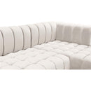  Manufacturer Color_Cream -- Gwen 143" Cream Velvet Upholstered 3 pc Sectional IMAGE 15