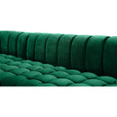 Manufacturer Color_Green -- Gwen 143" Green Velvet Upholstered 3 pc Sectional IMAGE 13