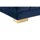  Manufacturer Color_Navy -- Gwen 143" Navy Velvet Upholstered 3 pc Sectional IMAGE 10