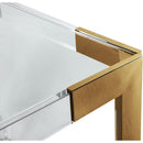  Color_Gold -- Meridian Casper Dining Table with Glass Top IMAGE 5