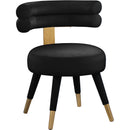  Color_Black/ Gold -- Meridian Fitzroy Dining Chair IMAGE 1