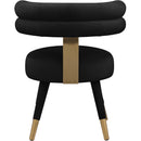  Color_Black/ Gold -- Meridian Fitzroy Dining Chair IMAGE 3