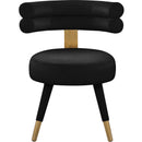  Color_Black/ Gold -- Meridian Fitzroy Dining Chair IMAGE 4