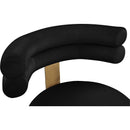  Color_Black/ Gold -- Meridian Fitzroy Dining Chair IMAGE 6
