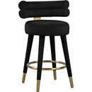  Color_Black/ Gold -- Meridian Fitzroy Counter Height Stool IMAGE 1