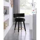  Color_Black/ Gold -- Meridian Fitzroy Counter Height Stool IMAGE 2