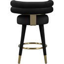  Color_Black/ Gold -- Meridian Fitzroy Counter Height Stool IMAGE 4