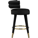  Color_Black/ Gold -- Meridian Fitzroy Counter Height Stool IMAGE 5