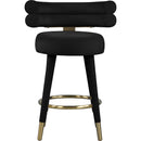  Color_Black/ Gold -- Meridian Fitzroy Counter Height Stool IMAGE 6
