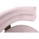  Color_Gold/ Pink -- Fitzroy Pink Velvet Upholstered Counter Stool IMAGE 7