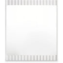  Meridian Modernist White Wood Veneer Frame Mirror IMAGE 1
