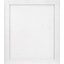  Meridian Modernist White Wood Veneer Frame Mirror IMAGE 3