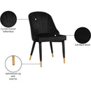  Color_Black/ Gold -- Meridian Belle Dining Chair IMAGE 7