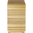  Meridian Golda Gold Wood Side Table IMAGE 5