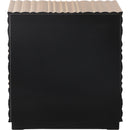  Meridian Golda Gold Wood Side Table IMAGE 6