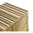  Meridian Golda Gold Wood Side Table IMAGE 7