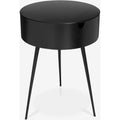  Color_Black -- Meridian Bali 1 Drawer Nightstand IMAGE 1