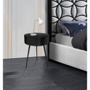  Color_Black -- Meridian Bali 1 Drawer Nightstand IMAGE 2