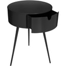  Color_Black -- Meridian Bali 1 Drawer Nightstand IMAGE 4