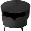  Color_Black -- Meridian Bali 1 Drawer Nightstand IMAGE 5