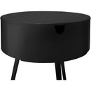  Color_Black -- Meridian Bali 1 Drawer Nightstand IMAGE 6