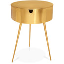  Color_Gold -- Bali Gold Iron Nightstand IMAGE 1