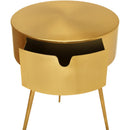  Color_Gold -- Bali Gold Iron Nightstand IMAGE 5